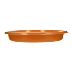 Prato Profundo Reutilizável Económico PS Laranja Ø20,5cm (25 Uds)