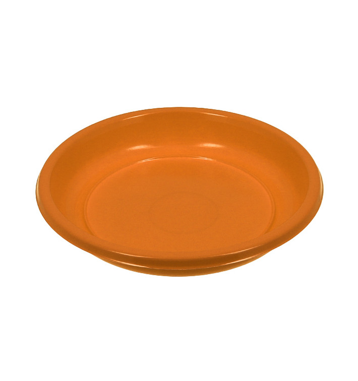 Prato Profundo Reutilizável Económico PS Laranja Ø20,5cm (25 Uds) Prato Profundo Reutilizável Económico PS Laranja Ø20,5cm (25 Uds)