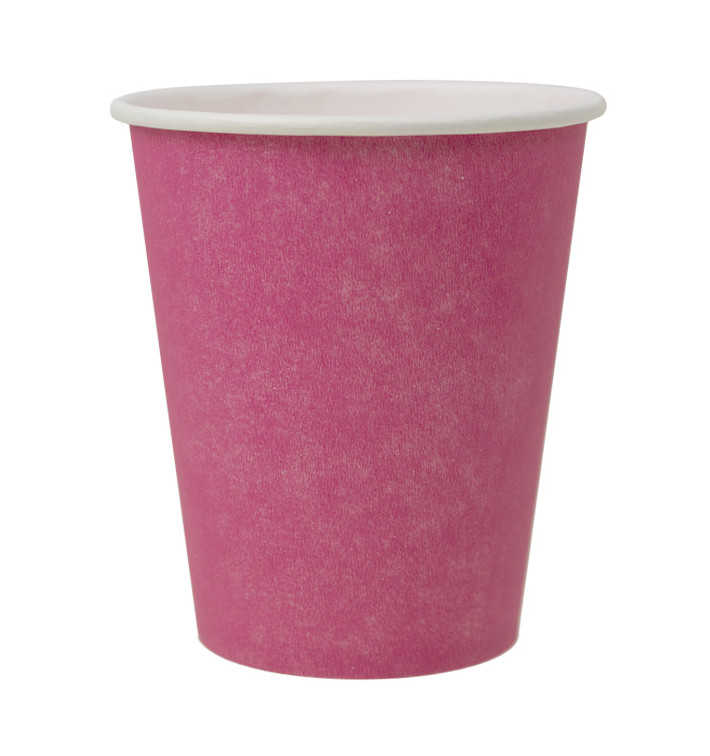 Copo de Cartão Plastic Free 9 Oz/250ml "Colors" Rosa Ø8,0cm (20 Uds) Copo de Cartão Plastic Free 9 Oz/250ml "Colors" Rosa Ø8,0cm (20 Uds)