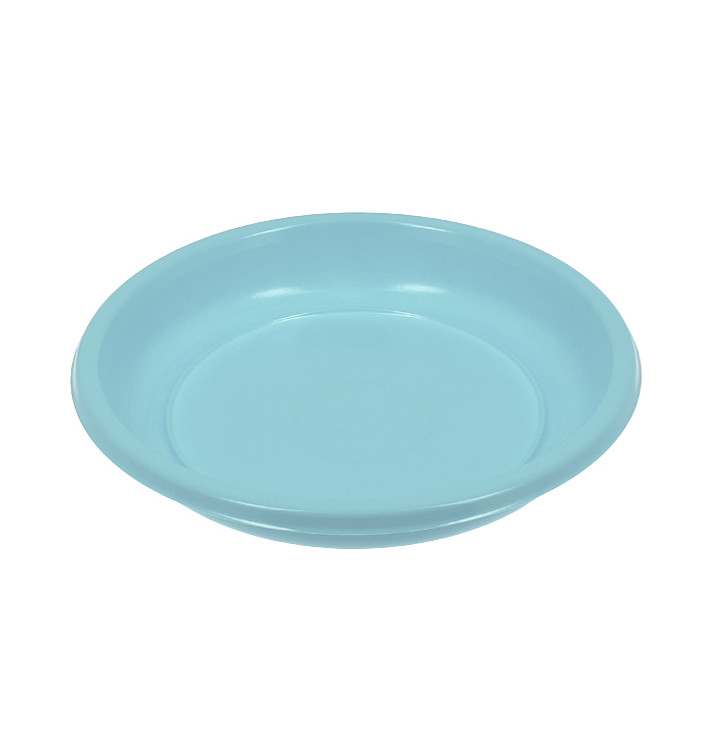 Prato Profundo Reutilizável Económico PS Azul Claro Ø20,5cm (150 Uds) Prato Profundo Reutilizável Económico PS Azul Claro Ø20,5cm (150 Uds)