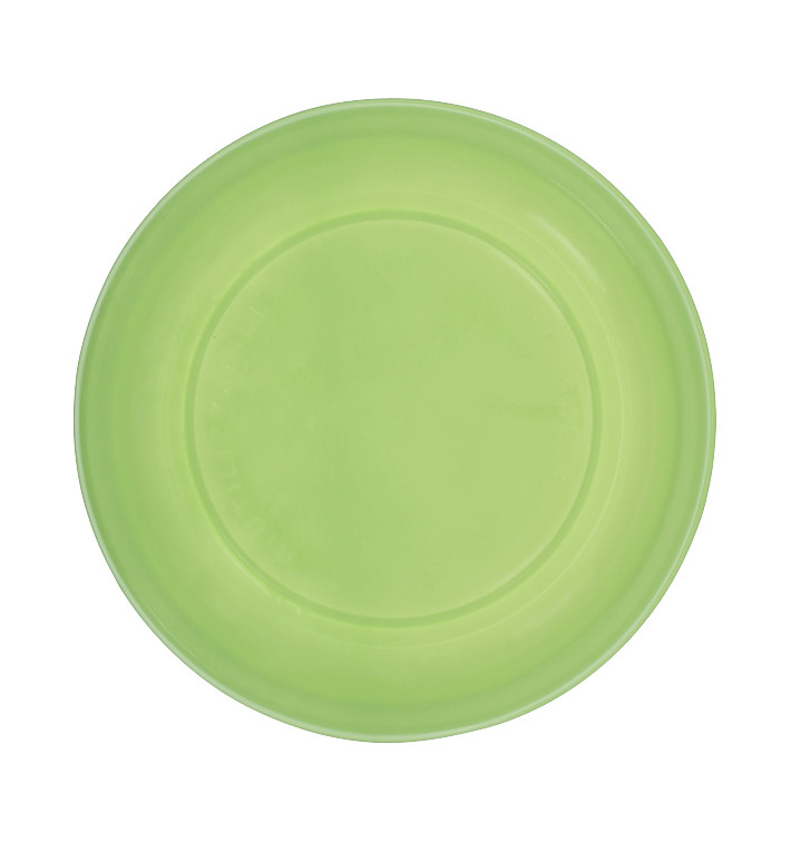 Prato Plano Reutilizável Económico PS Verde Lima Ø22cm (25 Uds) Prato Plano Reutilizável Económico PS Verde Lima Ø22cm (25 Uds)