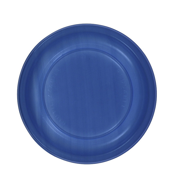 Prato Plano Reutilizável Económico PS Azul escuro Ø17cm (25 Uds) Prato Plano Reutilizável Económico PS Azul escuro Ø17cm (25 Uds)