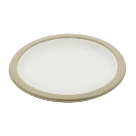 Prato de Bagaço Biodegradável Branco Ø22,5cm (120 Uds)