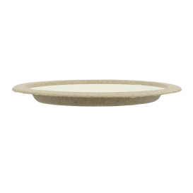 Prato de Bagaço Biodegradável Branco Ø22,5cm (120 Uds)
