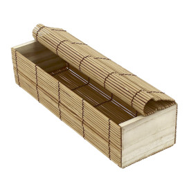 Embalagem de Bambu para sushi 23x8x6cm (24 Uds)