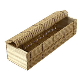 Embalagem de Bambu para sushi 23x8x6cm (24 Uds)