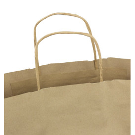 Saco Papel Kraft Marrom Asas 100g/m² 44+15x46cm (200 Uds)