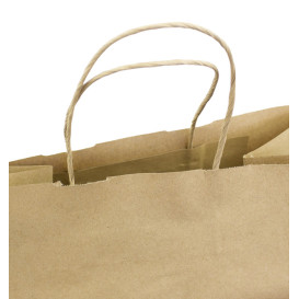 Saco Papel Kraft Marrom Asas 100g/m² 30+18x29cm (25 Uds)