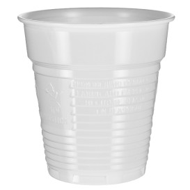 Copo de Plástico PS Branco 166ml Ø7,0cm (100 Uds)