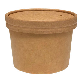 Terrina de cartão Kraft 8oz/250ml Ø9cm (500 Uds)