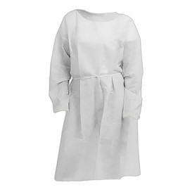 Bata TST PP Branco Abertura Traseira com Tiras XL (10 Uds)