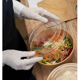 Terrina Cartão Kraft-Kraft + Tampa RPET 38 Oz/1140ml (25 Uds) Terrina Cartão Kraft-Kraft + Tampa RPET 38 Oz/1140ml (25 Uds)