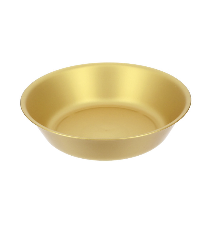 Prato Reutilizavel Durable PP Mineral Ouro Ø18cm (6 Uds) Prato Reutilizavel Durable PP Mineral Ouro Ø18cm (6 Uds)