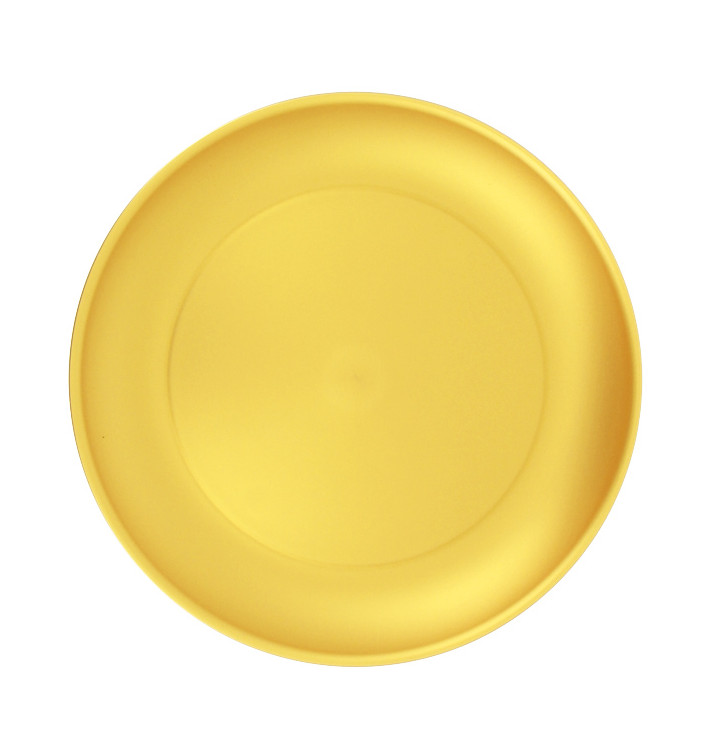 Prato Reutilizavel Durable PP Mineral Ouro Ø27,5cm (6 Uds) Prato Reutilizavel Durable PP Mineral Ouro Ø27,5cm (6 Uds)