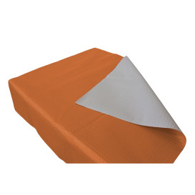 Toalha Papel Cortado Mesa Laranja 1,2x1,2 Metro 40g (300 Uds)