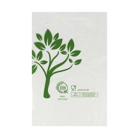 Saco de Mercado Home Compost “Be Eco!” 16x24cm 12µm (5.000 Uds)
