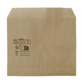 Saqueta Antigordura Kraft Batatas Fritas 12x12cm (3000 Uds)