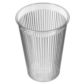 Copo "Ribbed" Transparente PS 200 ml (1.000 Uds)