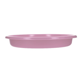 Prato Profundo Reutilizável Económico PS Rosa Ø20,5cm (25 Uds)