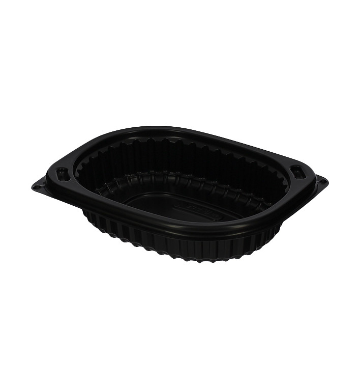 Embalagem Retangular PP Preto 250ml 142x111x31mm (80 Uds) Embalagem Retangular PP Preto 250ml 142x111x31mm (80 Uds)