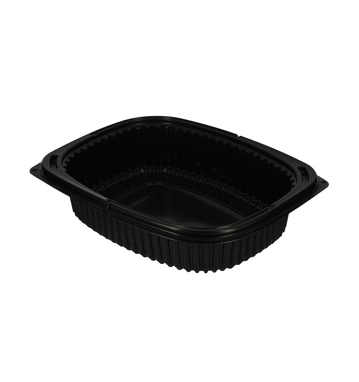 Embalagem Retangular PP Preto 1000ml 215x170x50mm (320 Uds) Embalagem Retangular PP Preto 1000ml 215x170x50mm (320 Uds)