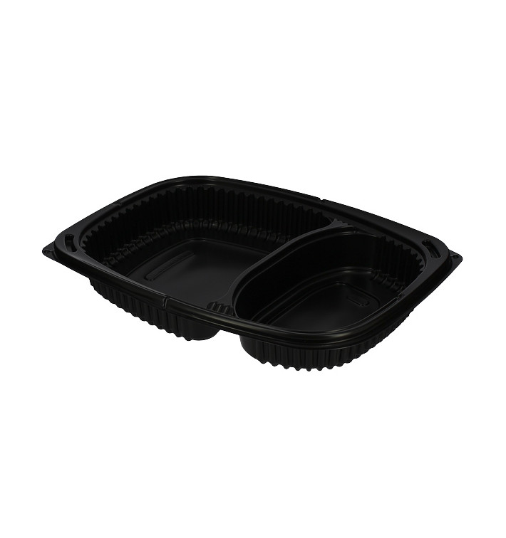 Embalagem Retangular PP Preto 2C 1050ml 255x189x45mm (40 Uds) Embalagem Retangular PP Preto 2C 1050ml 255x189x45mm (40 Uds)