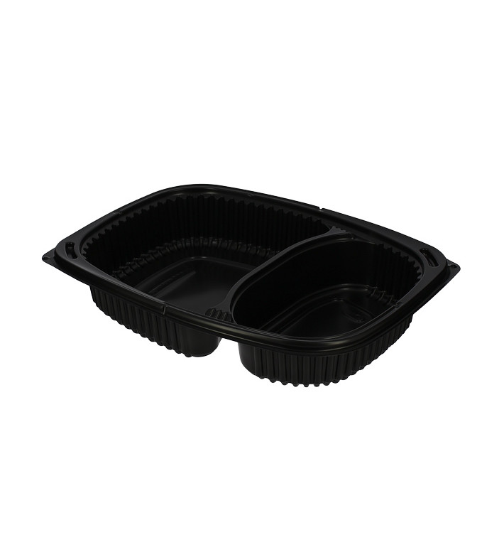 Embalagem Retangular PP Preto 2C 1250ml 255x189x45mm (40 Uds) Embalagem Retangular PP Preto 2C 1250ml 255x189x45mm (40 Uds)