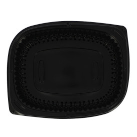 Embalagem Retangular PP Preto 1000ml 215x170x50mm (320 Uds)