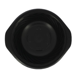 Embalagem Redondo PP Preto 400ml Ø144mm (100 Uds)