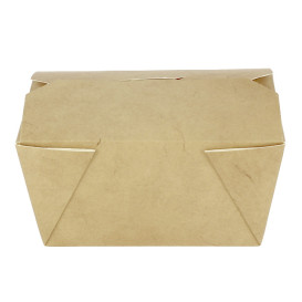 Caixa TakeAway Médio Kraft 10,7x8,65x6cm 500ml (45 Uds)
