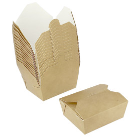 Caixa TakeAway Médio Kraft 10,7x8,65x6cm 500ml (45 Uds)