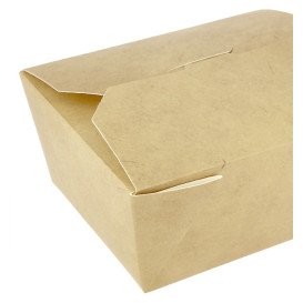 Caixa TakeAway Médio Kraft 10,7x8,65x6cm 500ml (360 Uds)