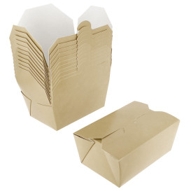 Caixa TakeAway Óptimo Kraft 13x8,5x6cm 700ml (45 Uds)