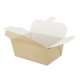 Caixa TakeAway Óptimo Kraft 13x8,5x6cm 700ml (45 Uds) Caixa TakeAway Óptimo Kraft 13x8,5x6cm 700ml (45 Uds)