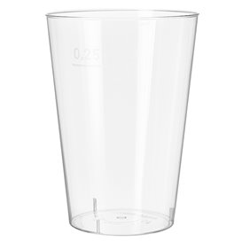 Copo Plastico Cristal Transparente PS 250ml (50 Uds)