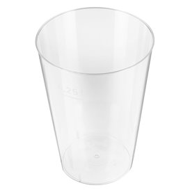 Copo Plastico Cristal Transparente PS 250ml (50 Uds)