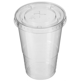 Tampa Cruz PP Transparente  Ø7,9cm (50 Uds)