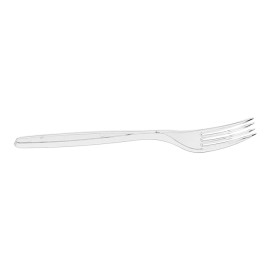 Garfo Reutilizável PS Transparente 180mm (20 Uds)