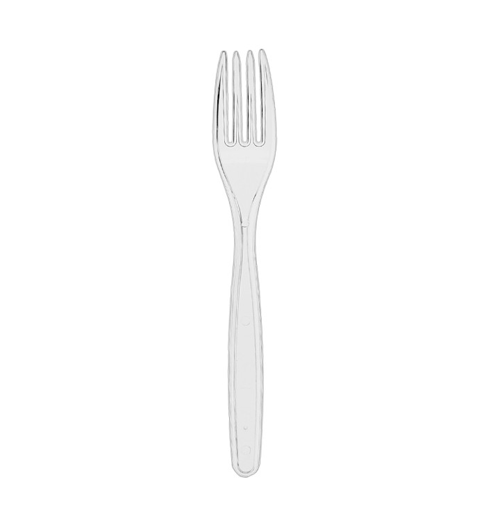 Garfo Reutilizável PS Transparente 180mm (20 Uds) Garfo Reutilizável PS Transparente 180mm (20 Uds)