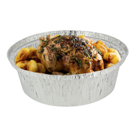 Embalagem Aluminio Redondo Frango 1900ml (125 Uds)