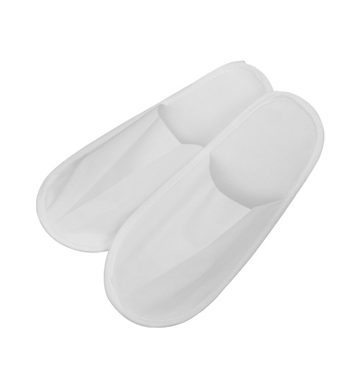 Chinelo em TST de PP Fechado Branco Sola EVA (1 Par) Chinelo em TST de PP Fechado Branco Sola EVA (1 Par)