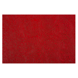 Toalha em Rolo Não Tecido PLUS Vermelho 0,40x45m P30cm (6 Uds)