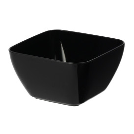 Tigela Degustação de Plástico Preto 5x5x3cm 75ml (20 Uds)