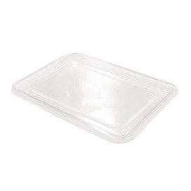 Bandeja Plastica RPET Transparente 46x30cm (10 Uds)