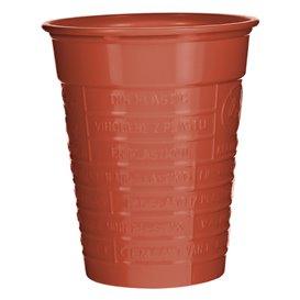 Copo de Plástico PS Vermelho 200 ml Ø7cm (1.500 Uds)
