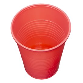 Copo de Plástico PS Vermelho 200 ml Ø7cm (1.500 Uds)