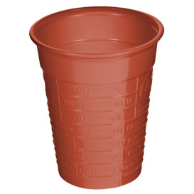 Copo de Plástico PS Vermelho 200ml Ø7cm (50 Uds)