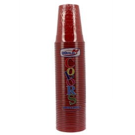 Copo de Plástico PS Vermelho 200ml Ø7cm (50 Uds)