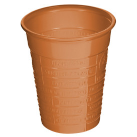 Copo de Plástico PS Laranja 200 ml Ø7cm (50 Uds)