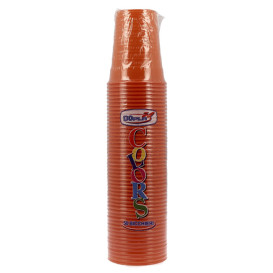 Copo de Plástico PS Laranja 200 ml Ø7cm (50 Uds)